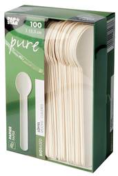 PAPSTAR Papier-Löffel "pure", Länge: 155 mm, weiß, 100er