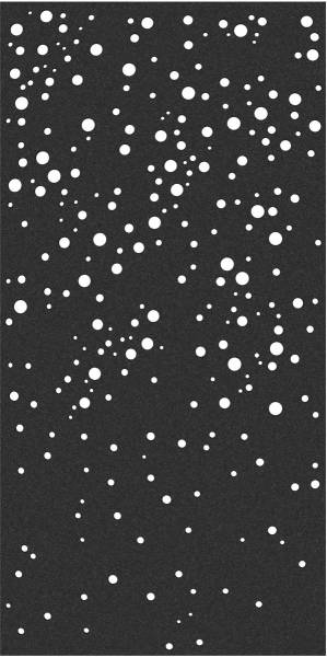 SUONO Trennwand XL 120x240x1.2cm 1211.X12.2601 CURTAIN, BUBBLES, schw. 2 Stk.