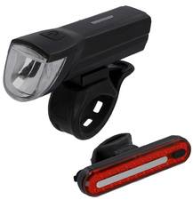 FISCHER Fahrrad-Akku-LED-Beleuchtungs-Set, 30 Lux