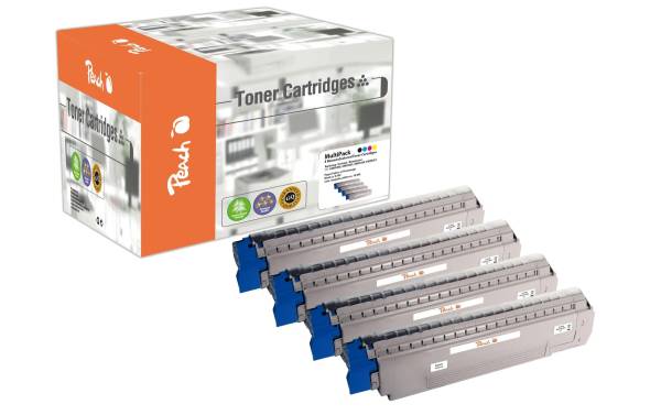 Peach Tonerset MC861 Series BK, C, M, Y