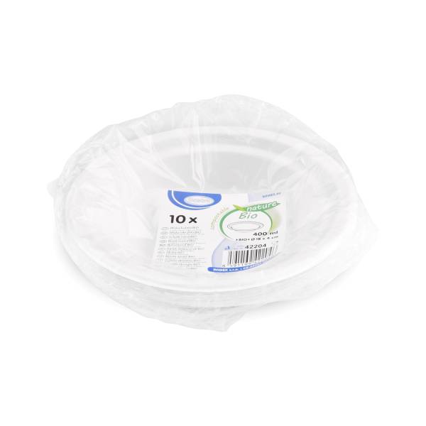 Schale Zuckerrohr-Bagasse 180mm 400ml – 10 Stück