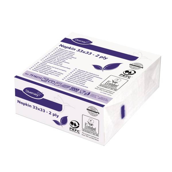 7518273 – Servietten, 2-lagig (33 x 33) 24x100pc