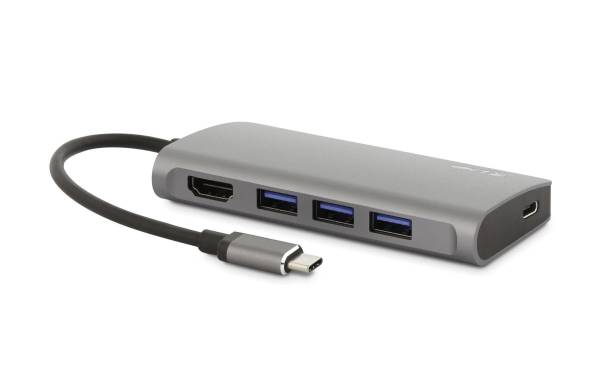 LMP Multiadapter USB Type-C – HDMI, USB 3.0, USB -C Grau