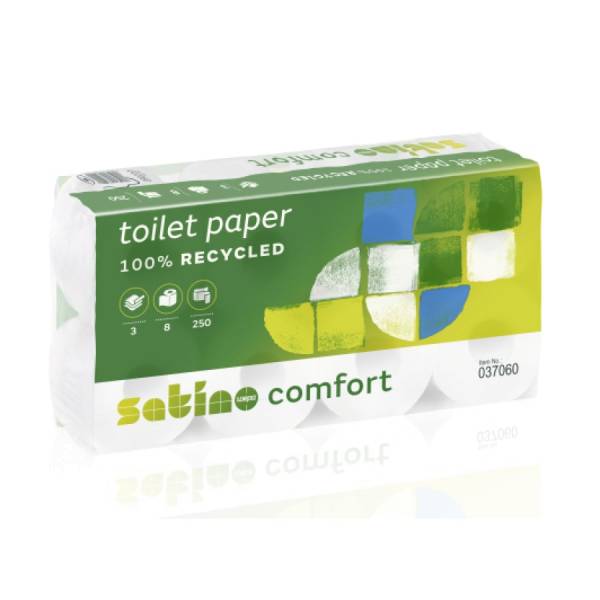72 Rollen Satino Comfort Toilettenpapier 3-lagig Hochweiss