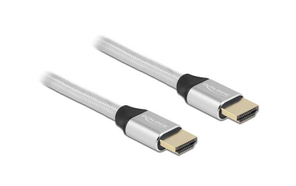 Delock Kabel 8K 60Hz HDMI – HDMI, 3 m, Silber