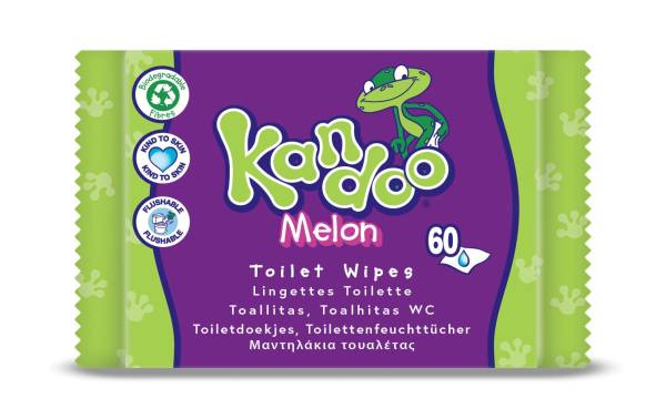 Kandoo Feuchttücher Melone 60 Stk.