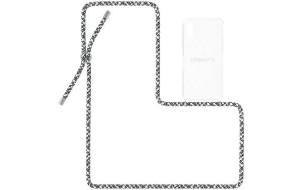 Urbany's Necklace Case iPhone X/XS Flashy Silver Transparent