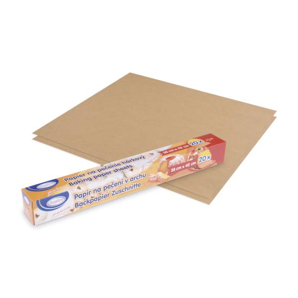 Backpapier Zuschnitt braun 38 x 42 cm – 20 Stück