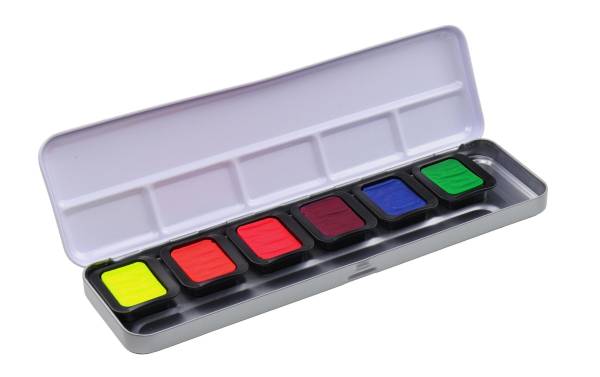 Perlglanzfarbe Finetec Box Premium Neon 6 Farben TALENS FN9000