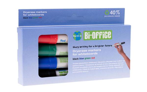 Bi-Office recycelte Whiteboard-Marker &quot;Earth&quot;, sortiert