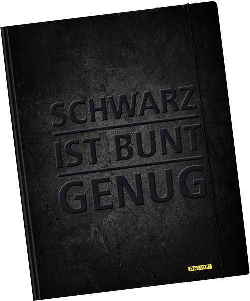 ONLINE Gummizugmappe A4 10124/6 Schwarz