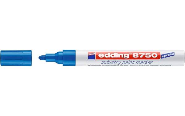 edding Lackmarker Industrie 8750 Blau, 1 Stück