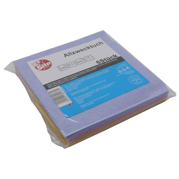 30x Sito – Allzwecktuch bunt, 6er-Packung 38x38mm