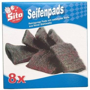 Sito Stahlwolle Seifenpads im 8er Pack (7001052)