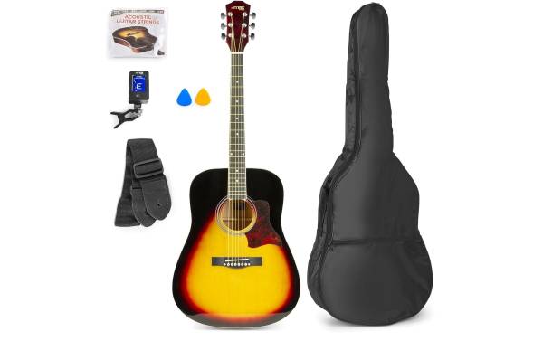 MAX Westerngitarre SoloJam Set – Sunburst