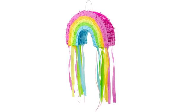 Partydeco Pinata Regenbogen, 30 x 20 x 10 cm, Mehrfarbig, 1 Stück