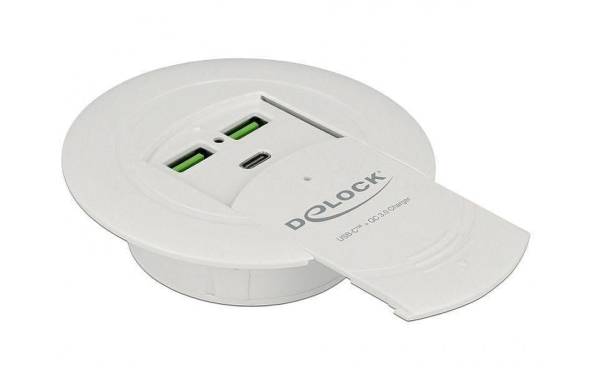 Delock Tisch-Hub 64065 2x USB 3.0 Typ-A Quick Charge