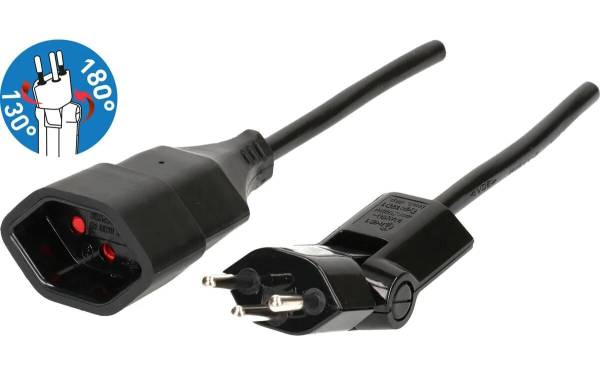 Max Hauri Verlängerungskabel 0.5 m T13 – T12 Clip-Clap, Schwarz