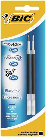 Gel Roller 0,7mm schwarz 2 Stück BIC 862228