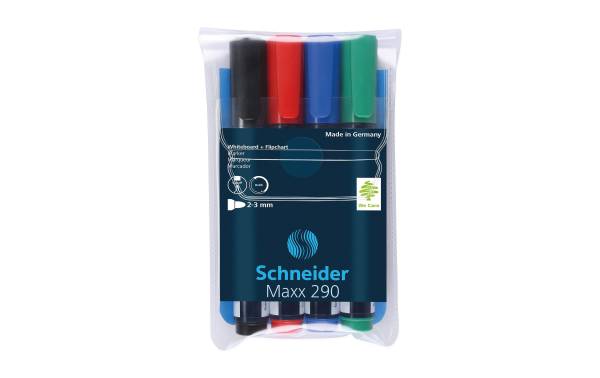 Schneider Whiteboard-Marker Maxx 290 Assortiert, 4 Stück