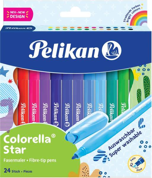 PELIKAN Filzstifte Colorella 7814515 star, 24er Kartonetui