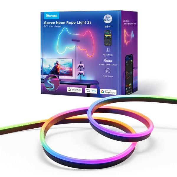 GOVEE Neon Rope Light 2 4m H61D4C11 schwarz