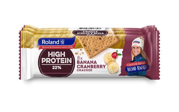 Roland Snacks High Protein Banana-Cranberry 3 x 45 g