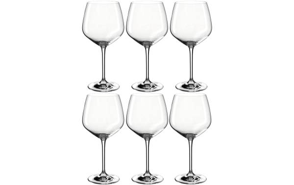 Montana Rotweinglas Vivid 620 ml, 6 Stück, Transparent