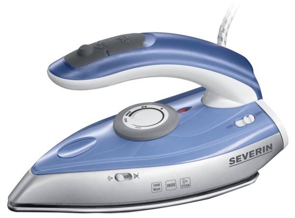 SEVERIN Reise-Dampfbügeleisen BA 3234, silber / blau