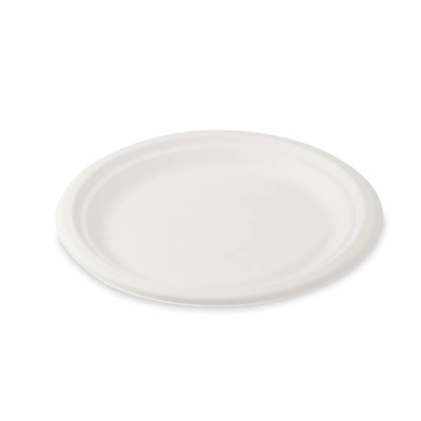 Teller Zuckerrohr-Bagasse 22cm – 50 Stück