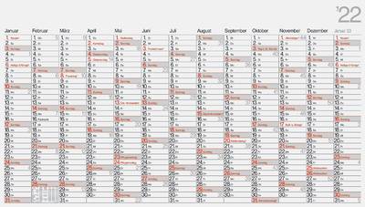 rido idé Wandkalender "Plakatkalender young design XL", 2024