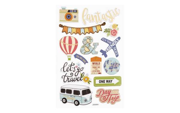 HobbyFun Motivsticker Reisen 1 Blatt