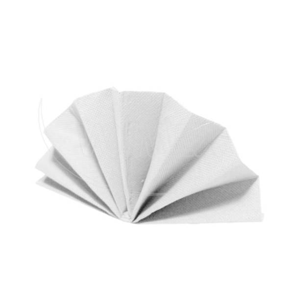 Serviette (PAP FSC Mix) DekoStar weiß 40 x 40 cm – 40 Stück