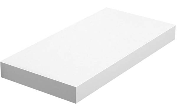 VASAGLE Wandregal aus Holz 40 cm, Weiss