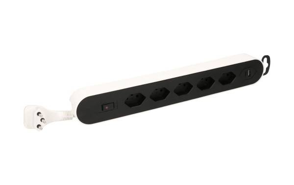 Max Hauri Steckdosenleiste Design Line 5x T13 USB A+C weiss