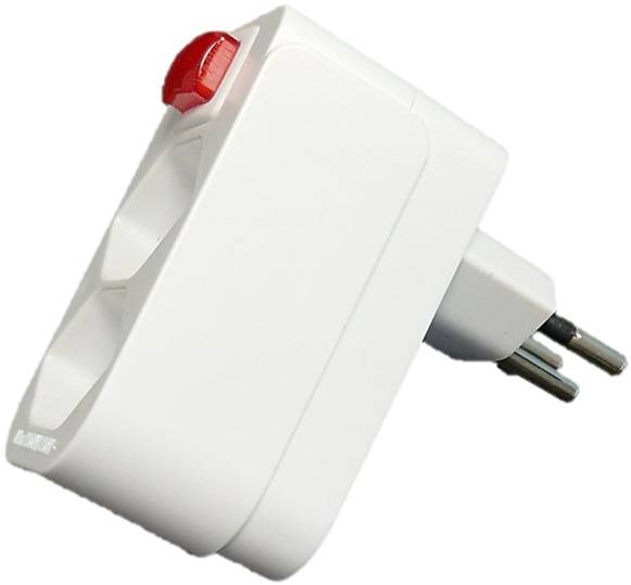 Abzweigstecker 2x T13 mit Schalter