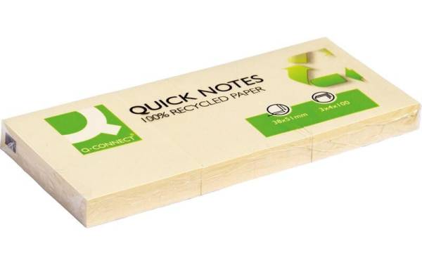 CONNECT Notizzettel Quick Notes 5.1 x 3.8 cm Recycling, 120 Blatt