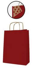 agipa Papiertragetasche – aus Kraftpapier, mittel, rot