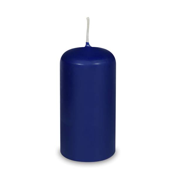 Stumpenkerze dunkelblau 60 x 120 mm – 1 Stück