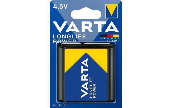 VARTA Alkaline Batterie "LONGLIFE Power", 4,5 V Flachblock