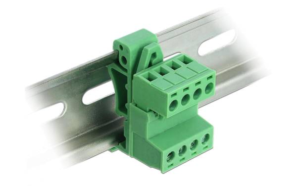 Delock Terminalblock 4 Pin, 5,08mm Rastermass gewinkelt