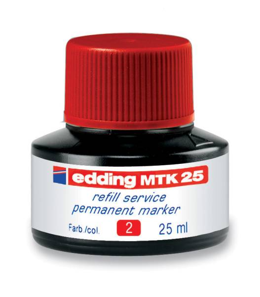 Tinte 25ml rot EDDING MTK-25-2