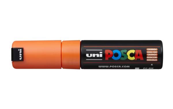 Posca Marker 8mm orange, Keilspitze UNI-BALL PC-8K
