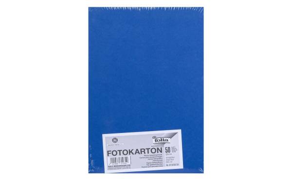 folia Fotokarton, DIN A4, 300 g/qm, königsblau