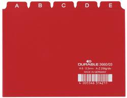 DURABLE Karteiregister A – Z, PP, A6 quer, gelb, 25-teilig
