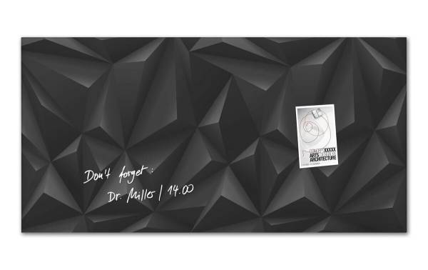 Glas-Magnetboard Black-Diamond 910x460x15mm SIGEL GL261
