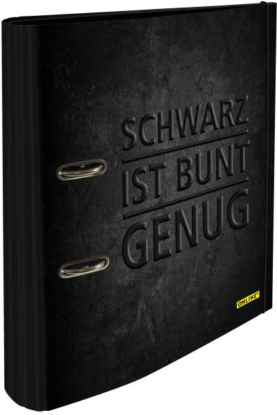 ONLINE Ordner Schwarz 7cm 10123/6 mit Gummiband