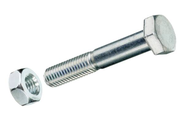 Krafter Sechskantschrauben M 8 x 100 mm mit Muttern Edelstahl, 2 Stk