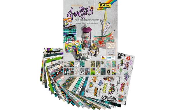 folia Motivblock "Graffiti", 240 x 340 mm, 20 Blatt