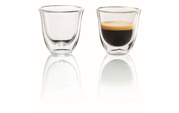 De&#039;Longhi Espresso Becher 60 ml, 2 Stück, Transparent